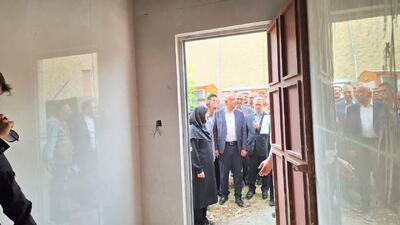 وزیر تعاون از طرح توسعه بیمارستان شهید سلیمانی ابهر بازدید کرد