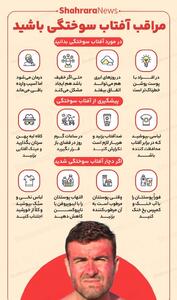 اینفوگرافی| مراقب آفتاب سوختگی باشید