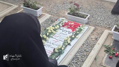 آغاز نصب سنگ مزار دائم شهدای قطعه ۴۲ بهشت زهرا(س)