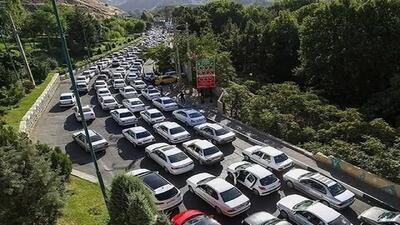 ترافیک سنگین در جاده چالوس و محور جاجرود