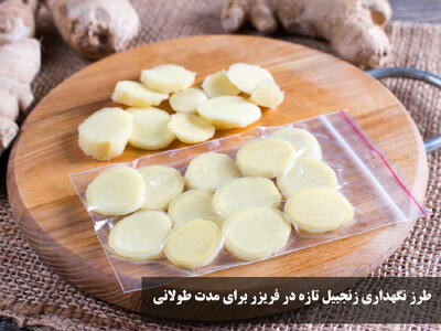 طرز نگهداری زنجبیل تازه در فریزر برای مدت طولانی + مدت زمان نگهداری زنجبیل تازه در فریزر