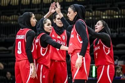 صعود تیم ملی بسکتبال زنان ایران به فینال کاپ آسیا