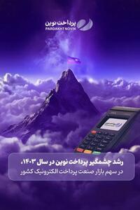 *رشد چشمگیر پرداخت نوین در سال ۱۴۰۳، در سهم بازار صنعت پرداخت الکترونیک کشور*