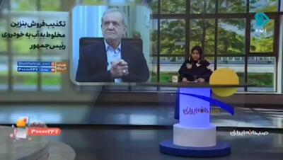 کنایه المیرا شریفی‌مقدم به ماجرای فروش بنزین تقلبی به رئیس جمهور/فیلم