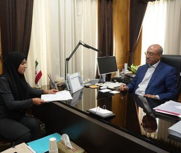 بررسی مشکلات زیرساختی شهر مرزی نوسود در دیدار شهردار با استاندار کرمانشاه