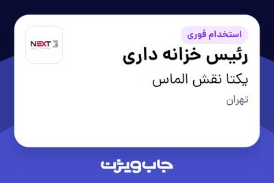 استخدام رئیس خزانه داری - خانم در یکتا نقش الماس