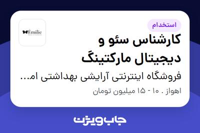 استخدام کارشناس سئو و دیجیتال مارکتینگ در فروشگاه اینترنتی آرایشی بهداشتی امیلی