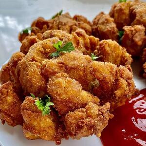 آموزش سوخاری خوشمزه با سس تارتار خانگی+فیلم