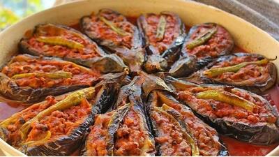 آموزش درست کردن بادمجان شکم پر گیلانی +فیلم