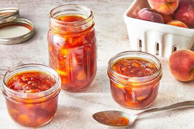 طرز تهیه مربای هلو با گلوکز