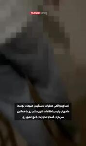 لحظه دستگیری شرور مسلح محله دیلمان با شلیک پلیس