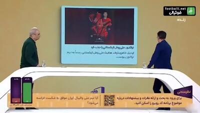 توصیه جالب مجری تلویزیون به جواد خیابانی برای بیمه کردن زبانش!