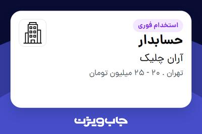 استخدام حسابدار در آران چلیک
