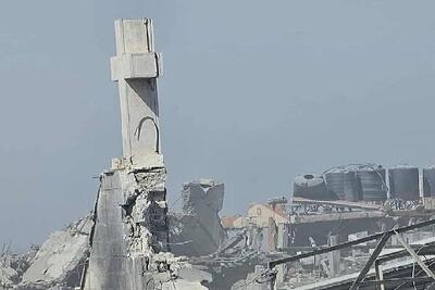 حمله به کلیسای محل پناه‌گیری فلسطینی‌ها؛ جنایت جنگی دیگر صهیونیست‌ها