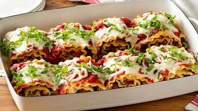 طرز تهیه لازانیا رولی توی تابه