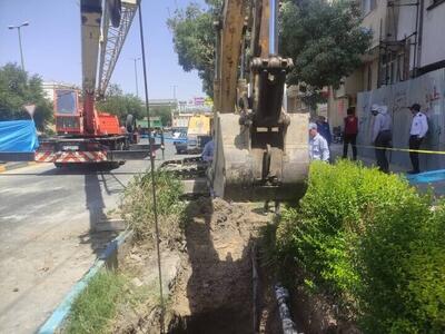 شکستگی فاضلاب موجب فرونشست در اصفهان شد