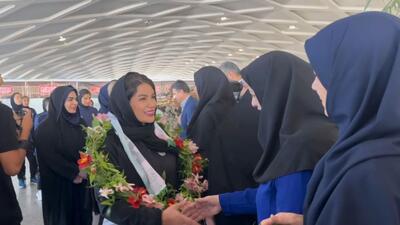 مراسم تجلیل و استقبال از کاروان تیم ملی فوتبال بانوان بعد از صعود به جام ملت‌های آسیا