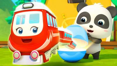 انیمیشن بیبی باس | BabyBus | آموزش زبان به کودکان ‍‍‍| قطار قرمز!