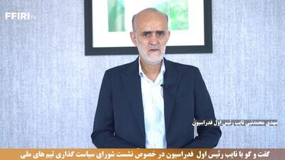 محمدنبی: تیم امید ایران در مرداد تمریناتش را در تهران دنبال می‌کند