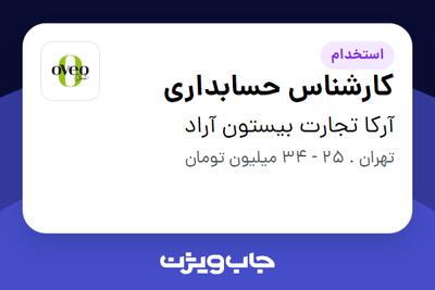 استخدام کارشناس حسابداری در آرکا تجارت بیستون آراد