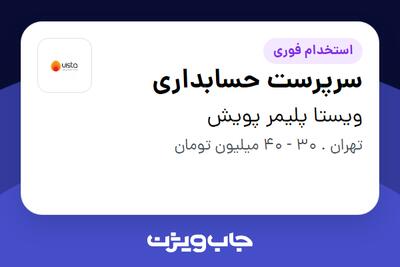استخدام سرپرست حسابداری در ویستا پلیمر پویش