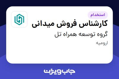 استخدام کارشناس فروش میدانی در گروه توسعه همراه تل