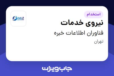 استخدام نیروی خدمات - آقا در فناوران اطلاعات خبره