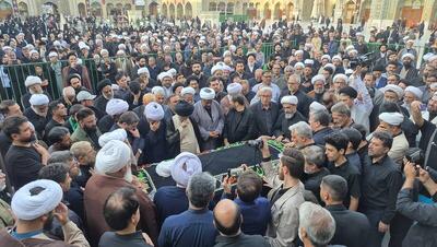 فیلم/ تشییع آیت‌الله نعیم‌آبادی در حرم حضرت معصومه(س)