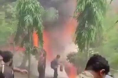 فیلم/ سقوط جت آموزشی در بنگلادش