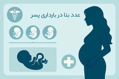 عدد بتا در بارداری پسر چند است؟ | جدول عدد بتا در بارداری تک‌ قلو و دو قلو