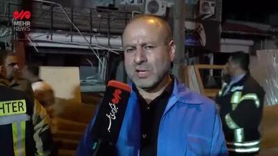 تصاویر انفجار در خیابان باهنر رشت را ببینید + ویدئو