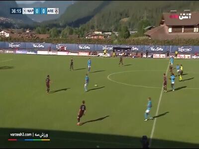 گل اول آرتزو به ناپولی توسط پاترلو از روی نقطه پنالتی