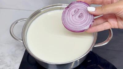 پیاز و شیر را با هم مخلوط کنید : طرز تهیه صبحانه مقوی با شیر و پیاز