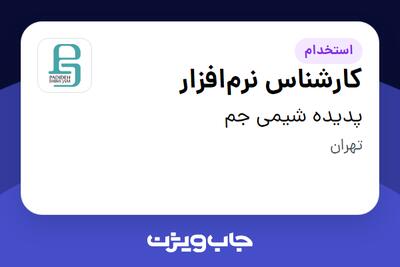 استخدام کارشناس نرم‌افزار در پدیده شیمی جم