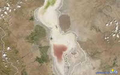 تصاویر هوایی از وضعیت خشک شده دریاچه ارومیه!