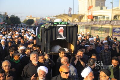 گزارش تصویری: تشییع پیکر آیت الله نعیم آبادی در شهر قم | شفقنا