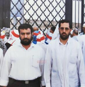 شهیدان حاج رمضان و سید رضی موسوی در قبرستان بقیع