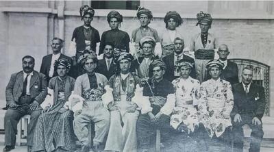 ۱۳۲۰؛ تصویری کمیاب از سران عشایر غرب ایران (عکس)