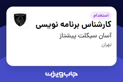 استخدام کارشناس برنامه نویسی در آسان سیکلت پیشتاز