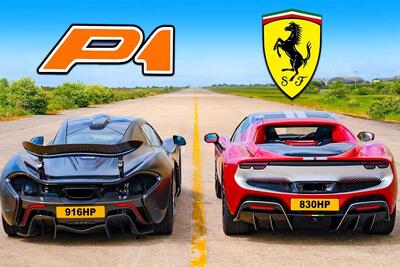 درگ مک‌لارن P1 و فراری 296 GTB، جدال هایپرکار و سوپرکار هیبرید - پدال