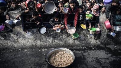 شهادت ۱۵ فلسطینی بر اثر گرسنگی تنها در یک روز + فیلم