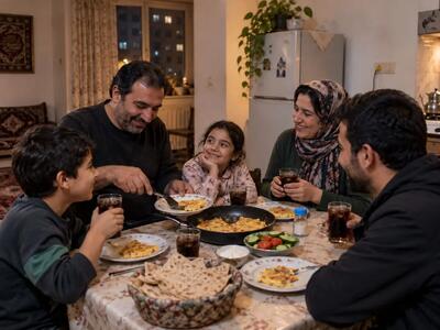 دیشب ۵ نفر میز شام را ترک کردند تا یک ماه اجارهخانه جلو بیفتد!