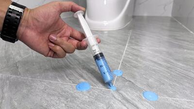 تعمیر کاشی و سرامیک شل شده بدون کندن و کثیف کاری